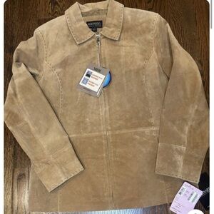 VINTAGE SUEDE Bernardo For Nordstrom Washable Suede Jacket, NWT